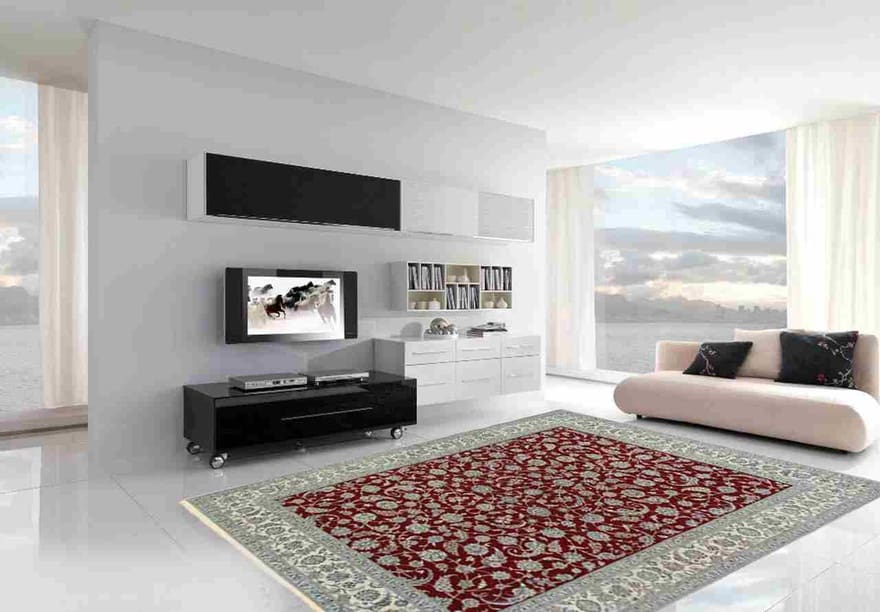 Nain 6La Teppich 338x243 cm, 640.000 Knoten, handgeknüpft, Perserteppich