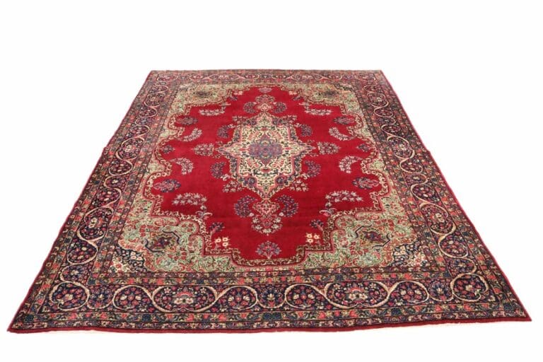 Yazd Teppich 369×268 cm – Traditioneller Perserteppich, handgeknüpft