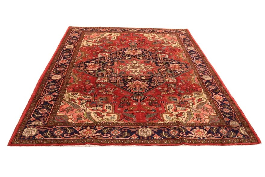 Handgeknüpfter Heriz Orientteppich 281x214 cm, 100% Wolle, bunt