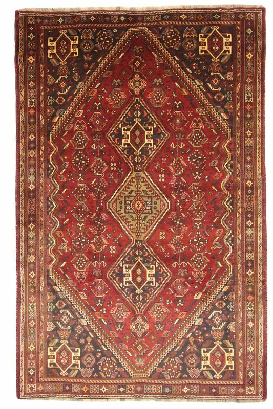 Ghashghai Perserteppich 317x201 cm, 160.000 Knoten, handgeknüpft