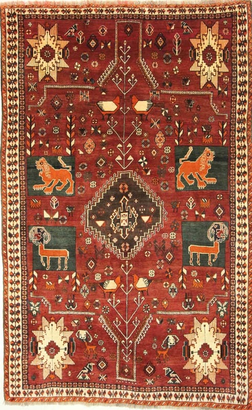 Ghashghai Teppich 288x179 cm, 160.000 Knoten/m², handgeknüpft, Perserteppich
