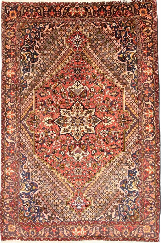 Bakhtiar Teppich 315x211 cm - Handgeknüpft, Wolle, Traditionelles Muster