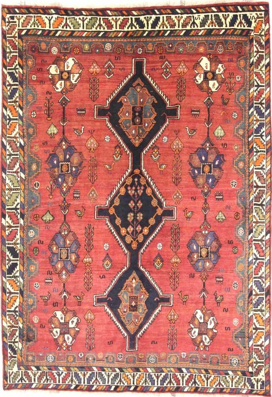 Ghashghai Teppich 295x206 cm – Handgeknüpft, Perserteppich