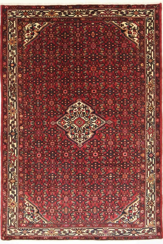 Hosenabad Teppich 312x211 cm – Antik, handgeknüpft, Orientteppich