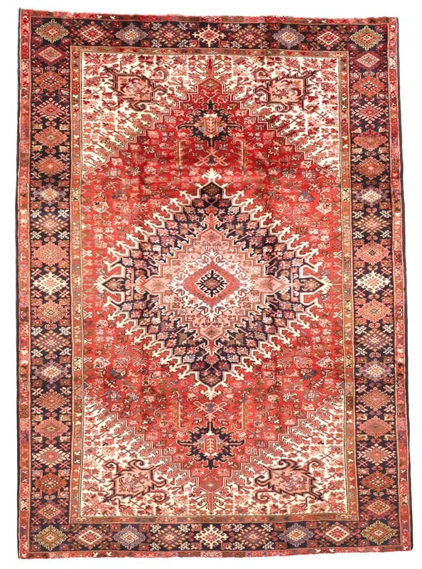 Handgeknüpfter Heriz Orientteppich 336x241 cm – Wolle, geometrisch