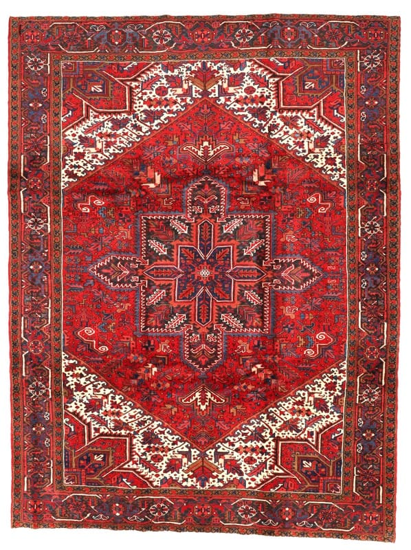 Heriz Orientteppich 340x255 cm – Handgeknüpft, Wolle, Traditionell
