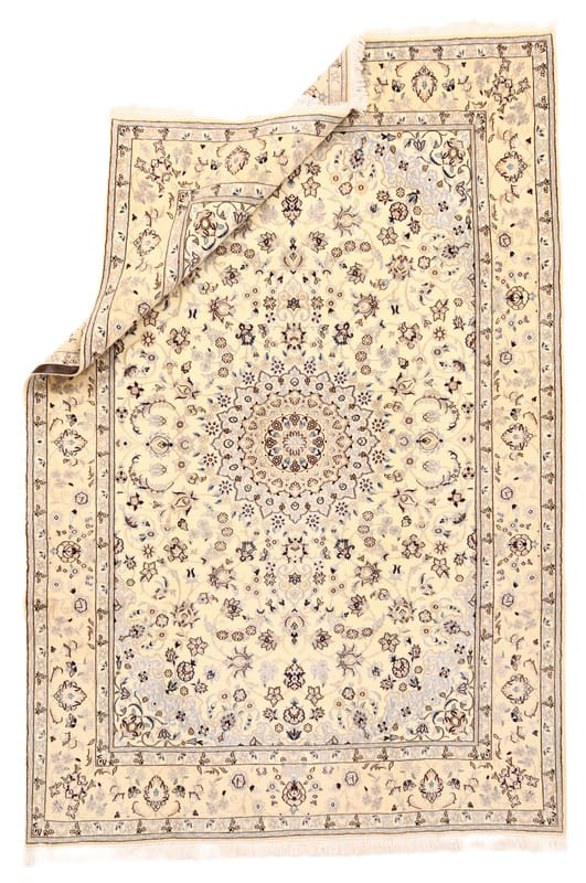 Zeitloser Nain 9La Teppich 305x208 cm, Wolle & Seide, handgeknüpft