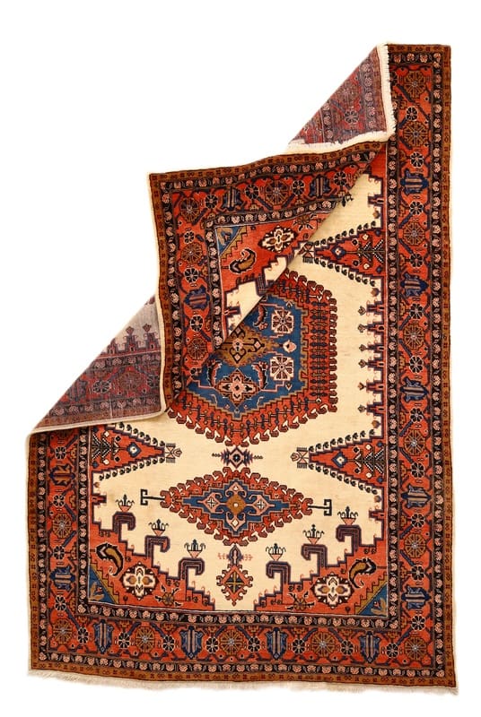 Handgeknüpfter Sarough Farahan Orientteppich 320x211 cm – Lebendige Farben, Geometrisches Muster H1