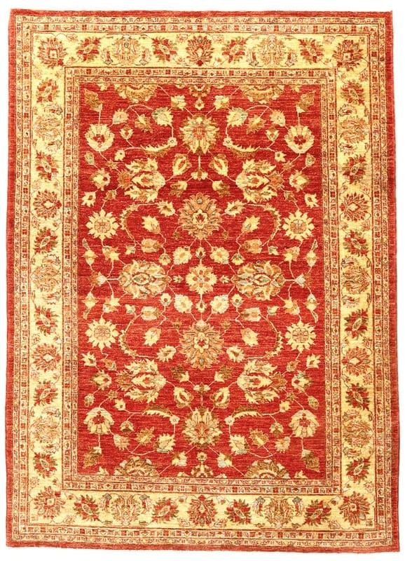 Ziegler Teppich 239x171 cm - Antik, lebendige Farben, handgeknüpft