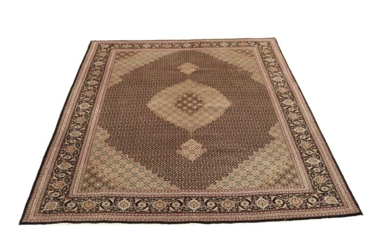 Exquisiter Tabriz-Teppich 299x201 cm, 50 Raj, handgeknüpft, Perserteppich
