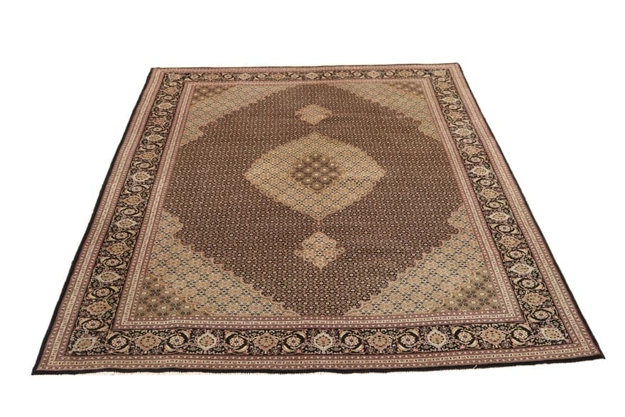 Exquisiter Tabriz-Teppich 299x201 cm, 50 Raj, handgeknüpft, Perserteppich