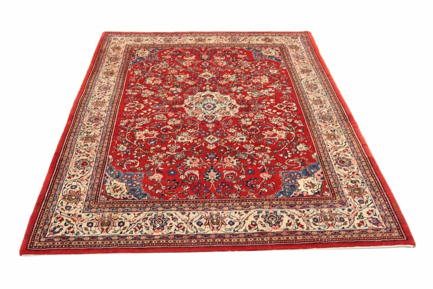 Orientteppich Sarough 326x216 cm - Antik, einzigartiges Design, handgeknüpft