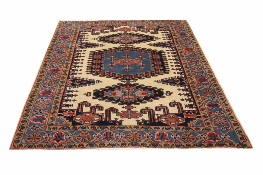 Orientteppich Sarough Mir 302x211 cm – einzigartiges Design, handgeknüpft H1