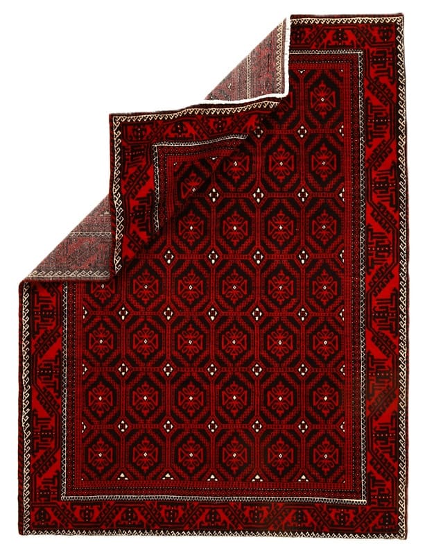 Kurdi Orientteppich 280x208 cm – Handgeknüpft, geometrisches Design