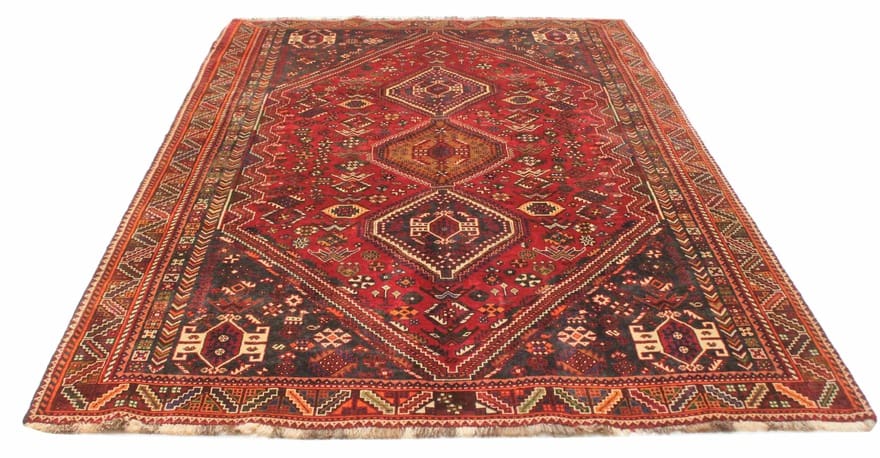 Ghashghai Teppich 300x187 cm - Feinster handgeknüpfter Orientteppich