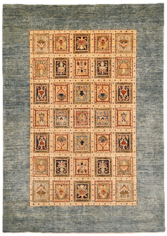 Ziegler Teppich 250x175 cm – Handgeknüpft, elegante Wolle, Orientteppich