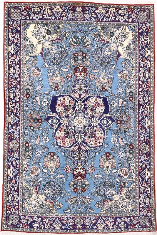 Ghom Teppich 220x141 cm – Hochwertige Wolle handgeknüpft H1
