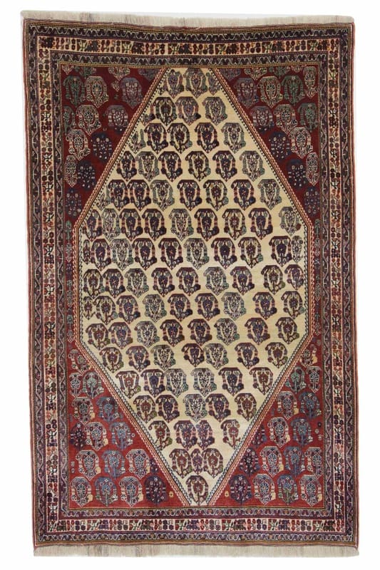 Ghashghai Teppich 247x154 cm, handgeknüpft, 160.000 Knoten, Perserteppich