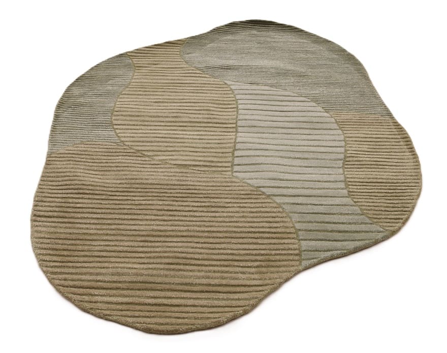 Edler Orientteppich 232x161 cm, handgeknüpft, in Naturtönen