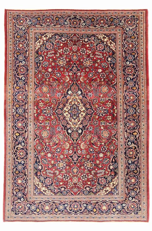 Keshan Teppich 217x141 cm - Traditioneller Perserteppich, handgeknüpft