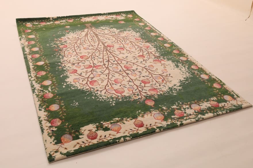 Loribaft-Teppich 245x171 cm mit Granatapfelbaum – handgeknüpft H1