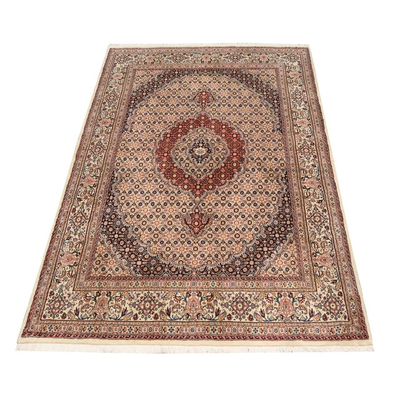 Moud Teppich 224x147 cm, 450.000 Knoten, Perserteppich handgeknüpft H1