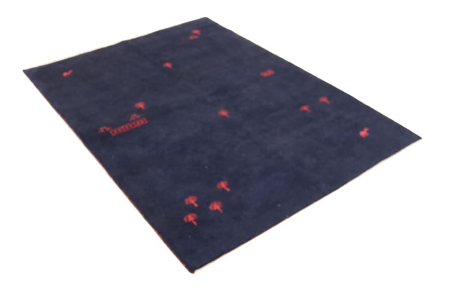 Gabbeh Teppich 242x171 cm, geometrisch, handgeknüpft, Orientteppich