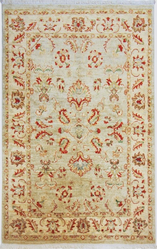 Ziegler Orientteppich 183x119 cm, antikes Design, handgeknüpft