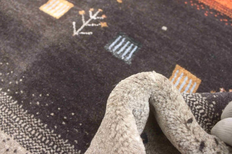 Eleganter Loribaft Orientteppich 252x176 cm aus 100% Wolle, handgeknüpft