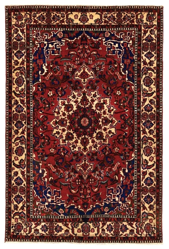 Najafabad Teppich 214x141 cm, handgeknüpft, orientalisches Muster