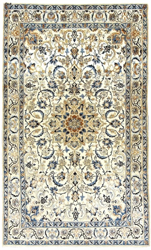 Vintage Orientteppich 198x119 cm - Handgeknüpft mit Muster