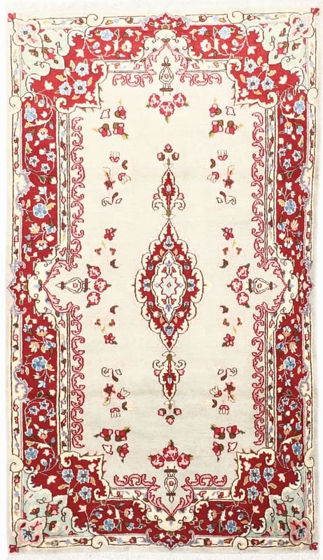 Kerman Teppich 216x124 cm, handgeknüpft, hochwertig, Perserteppich