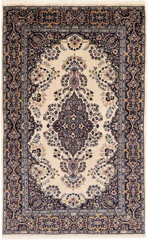 Orientteppich Sarough 197x123 cm, antik, einzigartiges Design, handgeknüpft