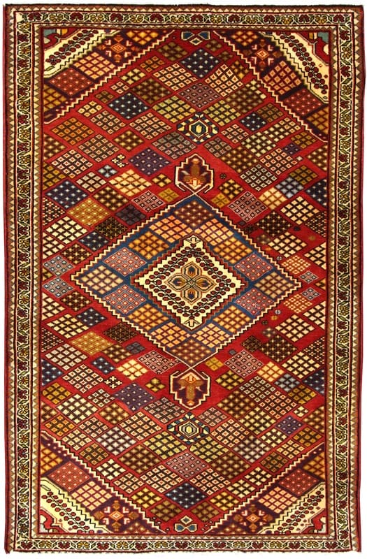 Zanjan Teppich 207x131 cm, 128.000 Knoten, handgeknüpft, Perserteppich