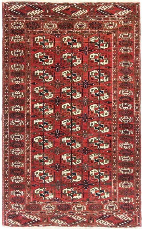 Buchara Orientteppich 200x124 cm – Handgeknüpft, Wolle, Unikat