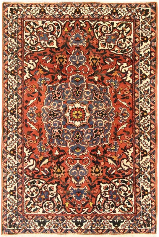 Bakhtiar Antiker Teppich 209x141 cm – Handgeknüpft, Wolle, Persien
