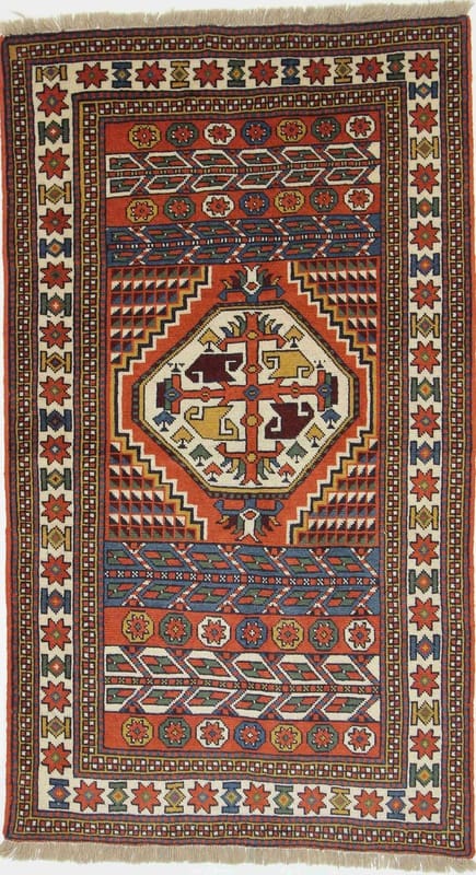 Kurdi Orientteppich 205x116 cm aus 100% Wolle, handgeknüpft
