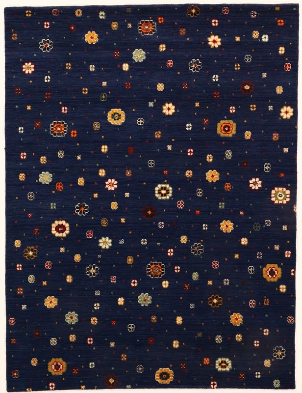 Eleganter Orientteppich 197x151 cm aus hochwertiger Wolle, handgeknüpft