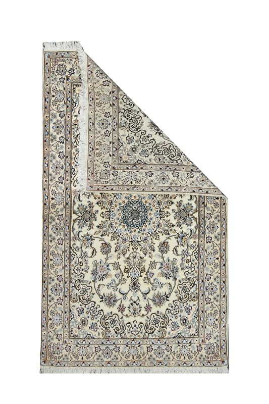 Eleganter Orientteppich TeppichBazar Nain 9 La 216x127cm handgeknüpft