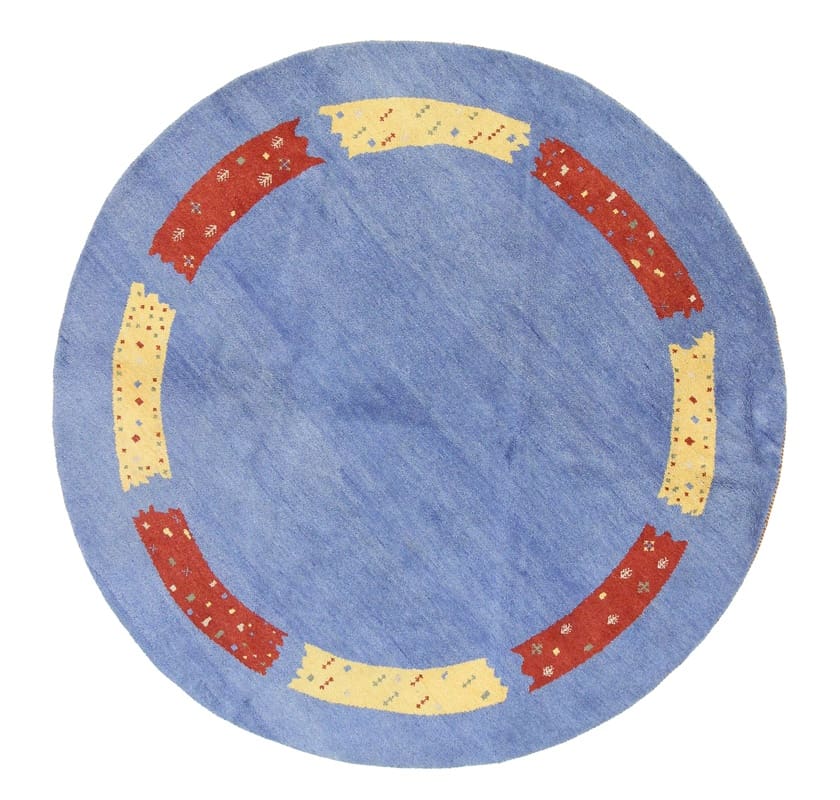 Gabbeh Teppich 252x251 cm - Geometrische Muster, Handgeknüpft