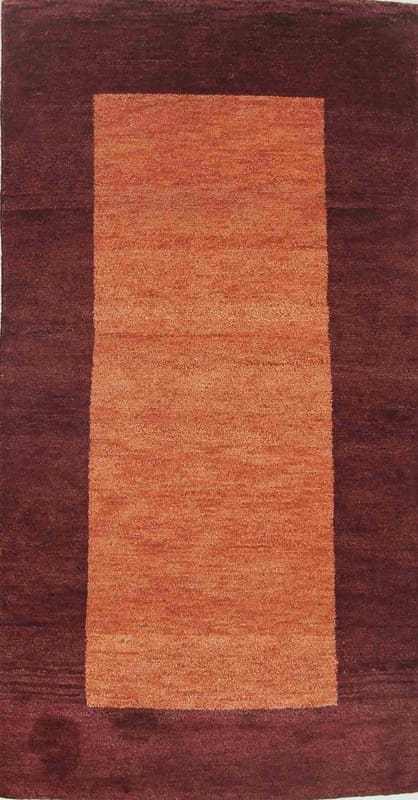 Gabbeh Teppich 162x91 cm, geometrische Muster, handgeknüpft
