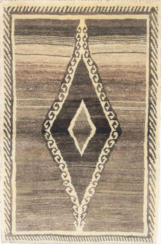 Gabbeh Teppich 166x108 cm - Geometrisch, handgeknüpft, Iran