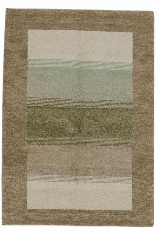 Gabbeh Teppich 180x124 cm - Geometrisch, Handgeknüpft, Perserteppich