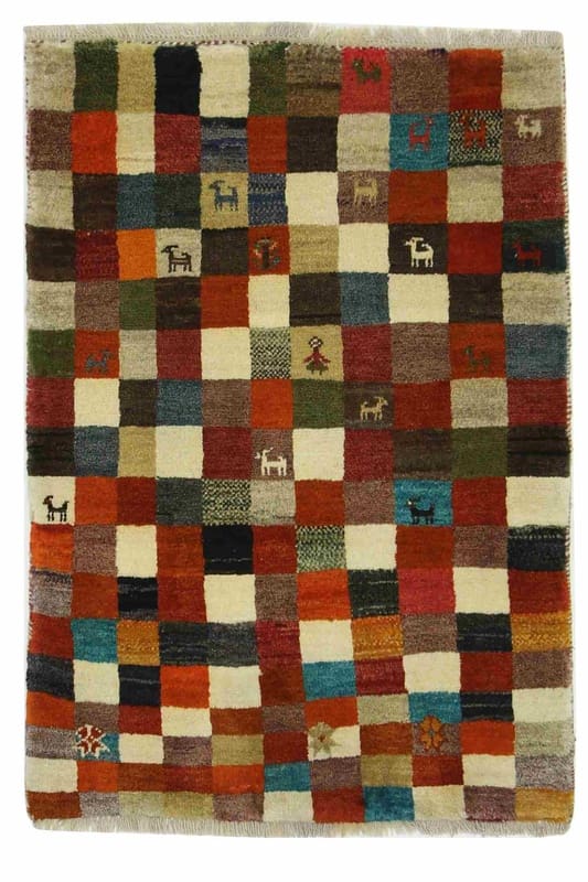 Ghashghai Teppich 125x86 cm – Handgeknüpft aus Persien, Wolle
