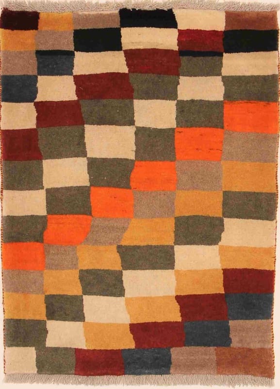 Ghashghai Teppich 120x89 cm, handgeknüpft, Wolle, Multifarbe, Perserteppich