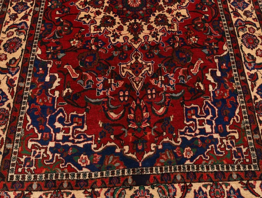 Najafabad Teppich 214x141 cm, handgeknüpft, orientalisches Muster