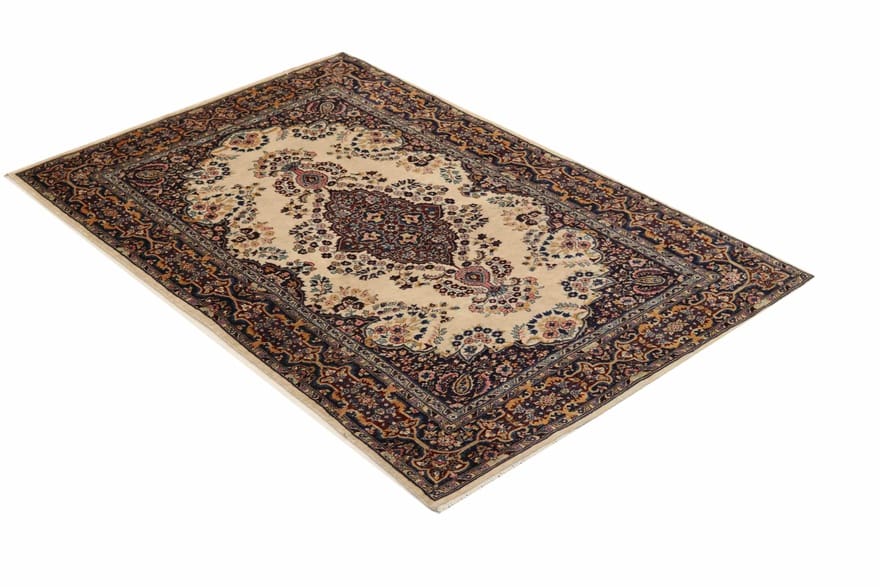 Orientteppich Sarough 197x123 cm, antik, einzigartiges Design, handgeknüpft