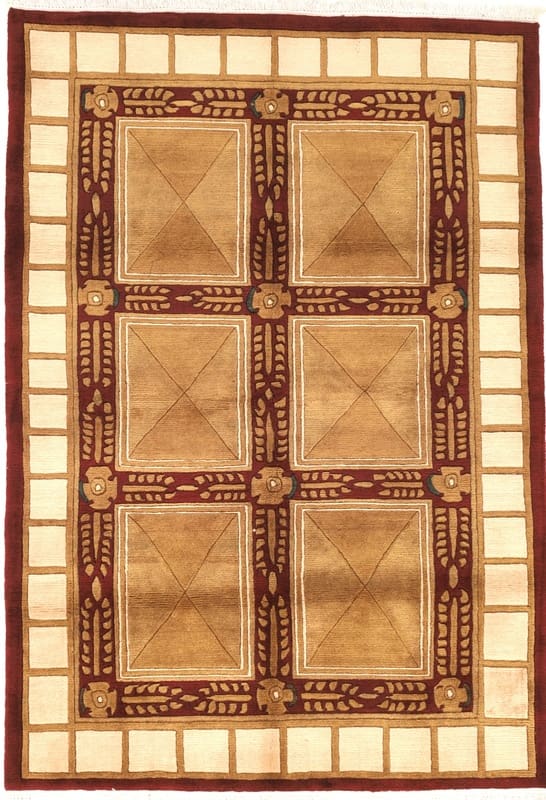 Nepal Teppich 181x122 cm – Handgeknüpft, asiatisches Design, Wolle