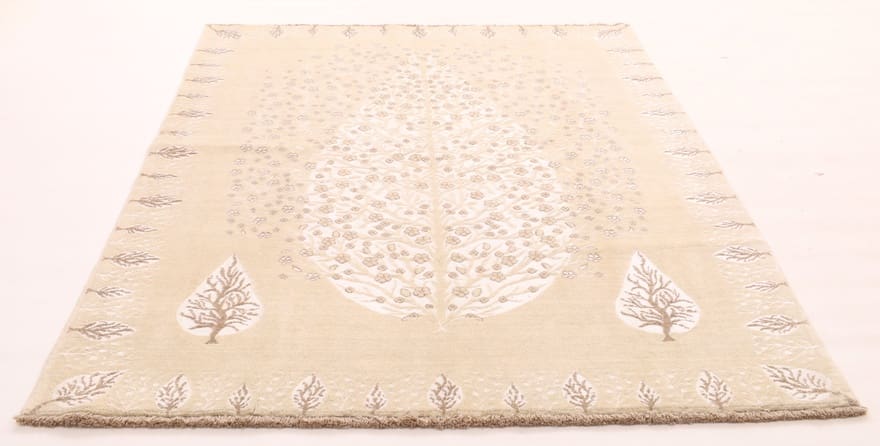 Moderner Orientteppich 227x168 cm, handgeknüpft, einzigartiges Design