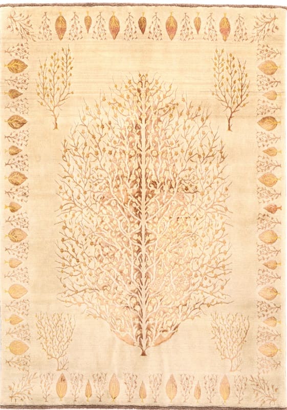 Moderner Orientteppich 246x176 cm – Handgeknüpft, Wolle/Viskose